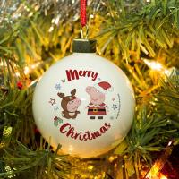 Personalised Peppa Pig & George Pig Bauble Extra Image 1 Preview
